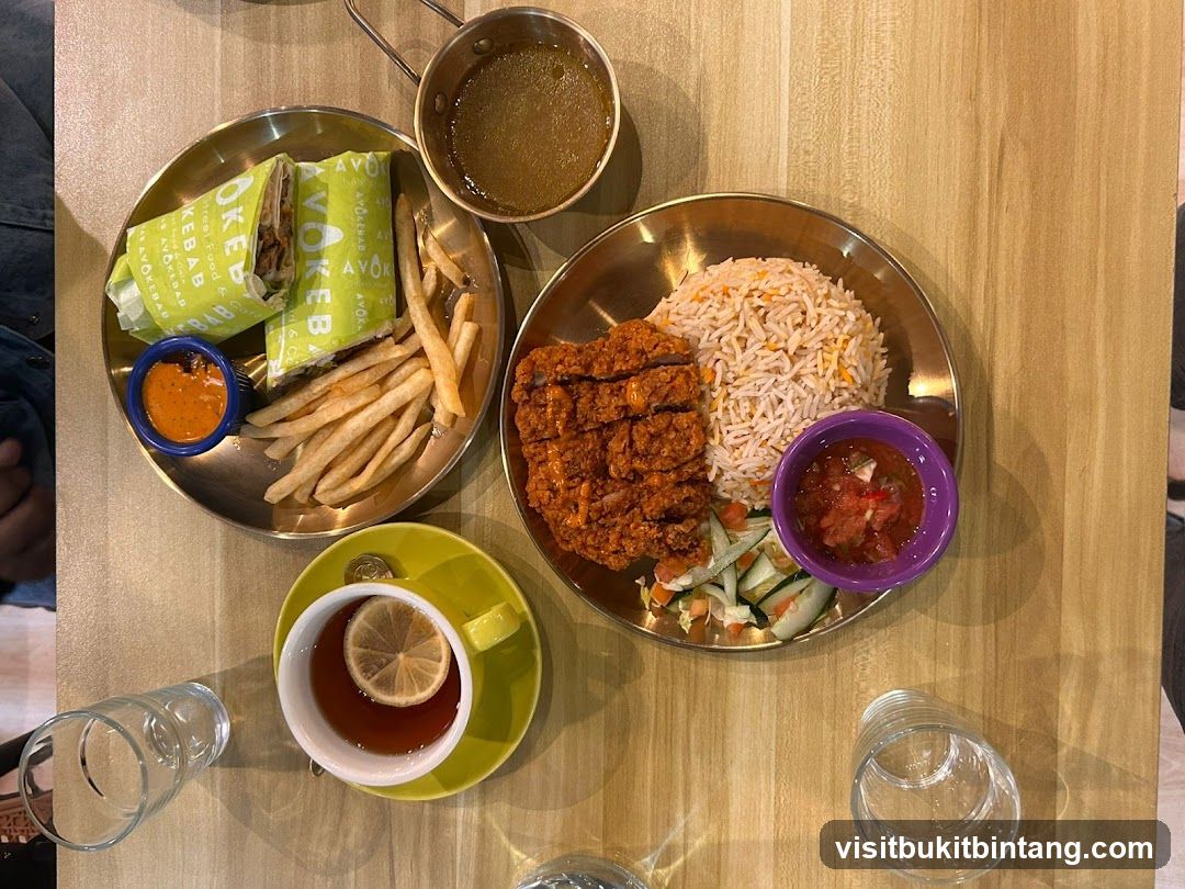 Kebab and Rice Meal