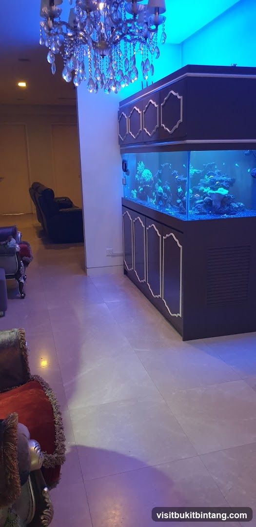 Luxurious Interior with Aquarium