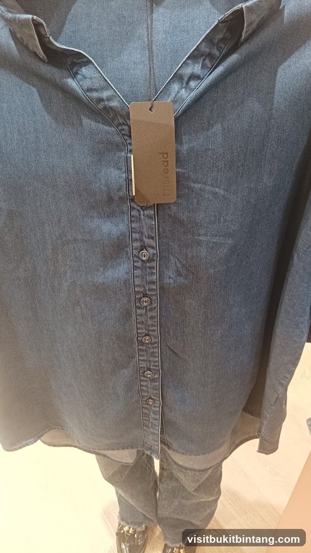 Denim Shirt with Tag
