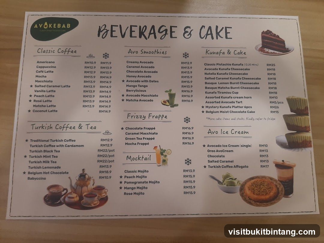 AVOKEBAB BEVERAGE & CAKE