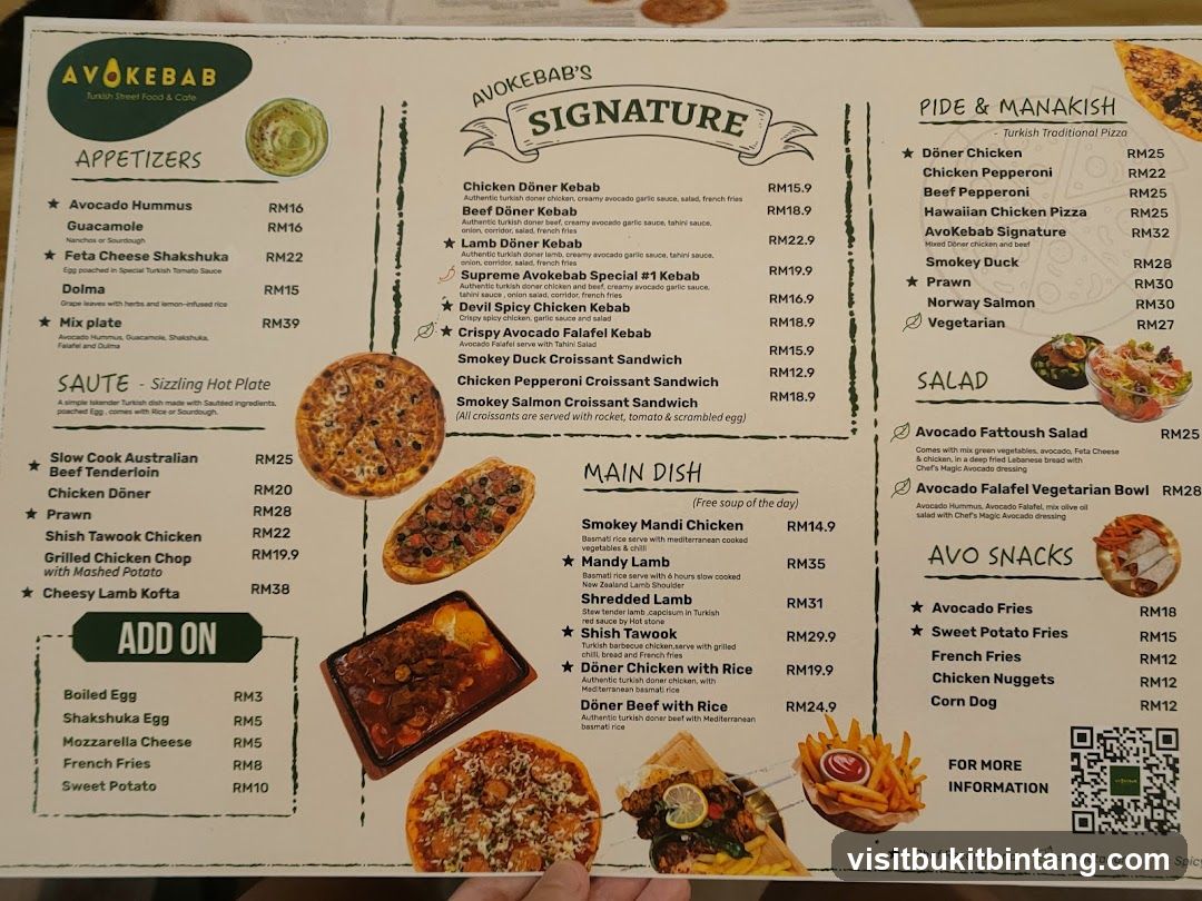 AVOKEBAB Turkish Street Food & Cafe Menu