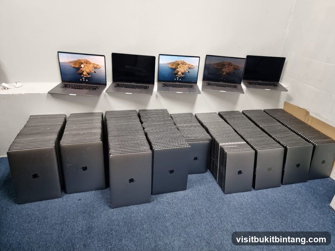 Stacked Laptops