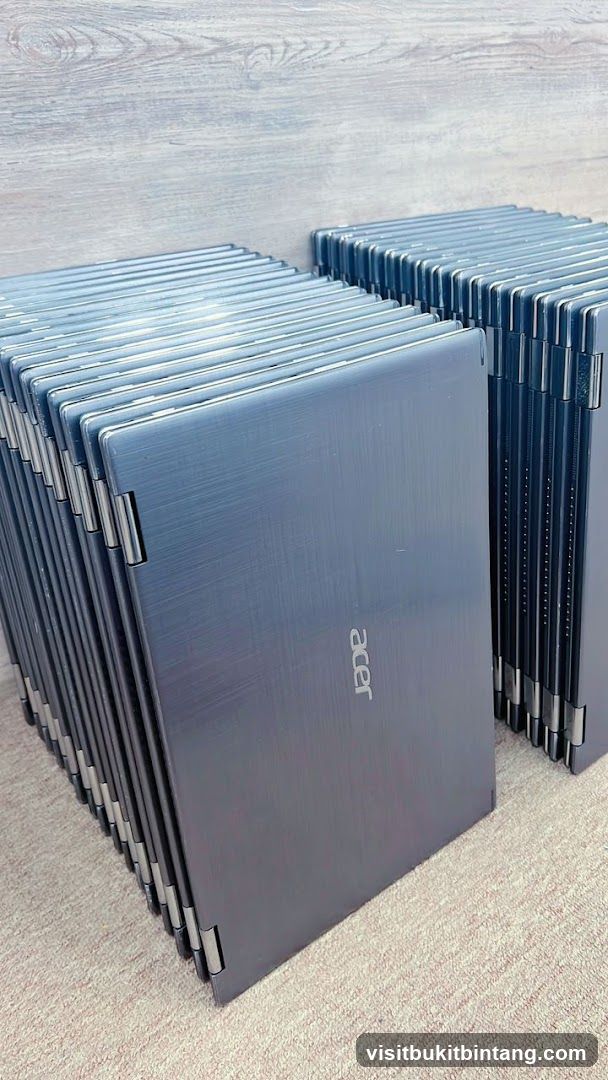 Stacked Acer Laptops