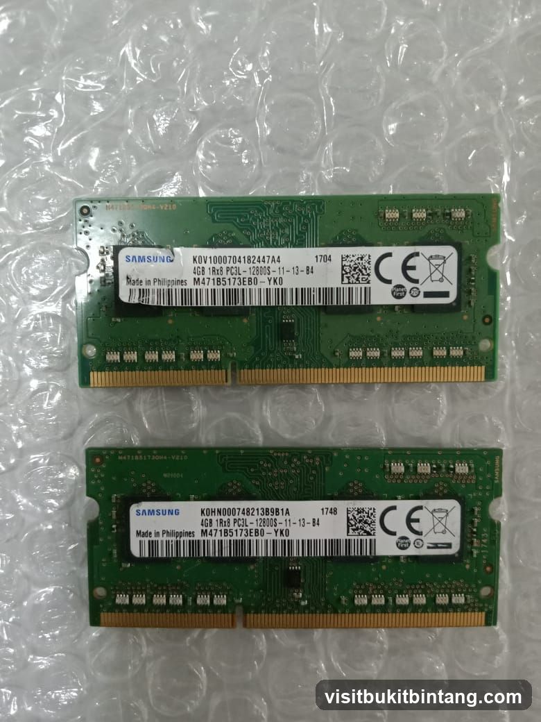 Two Samsung RAM Modules