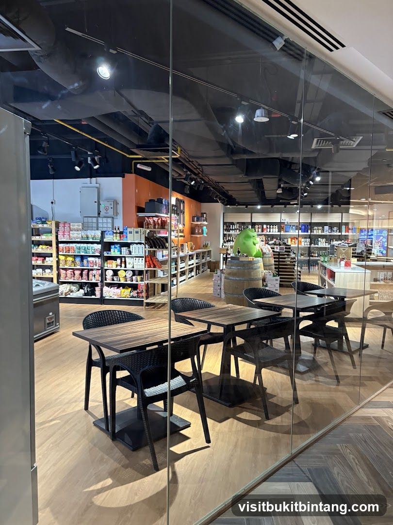 Store Interior with Seating Area