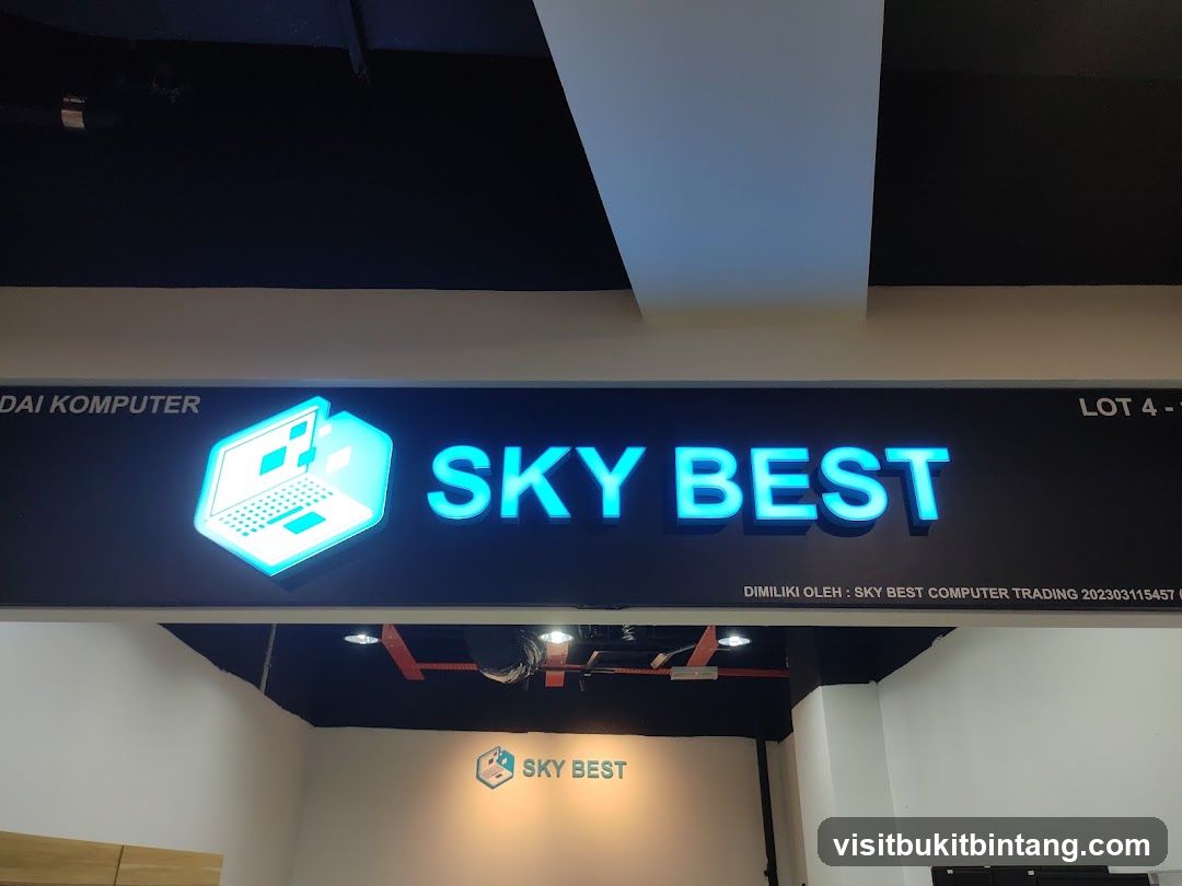 Sky Best Computer Store Signage