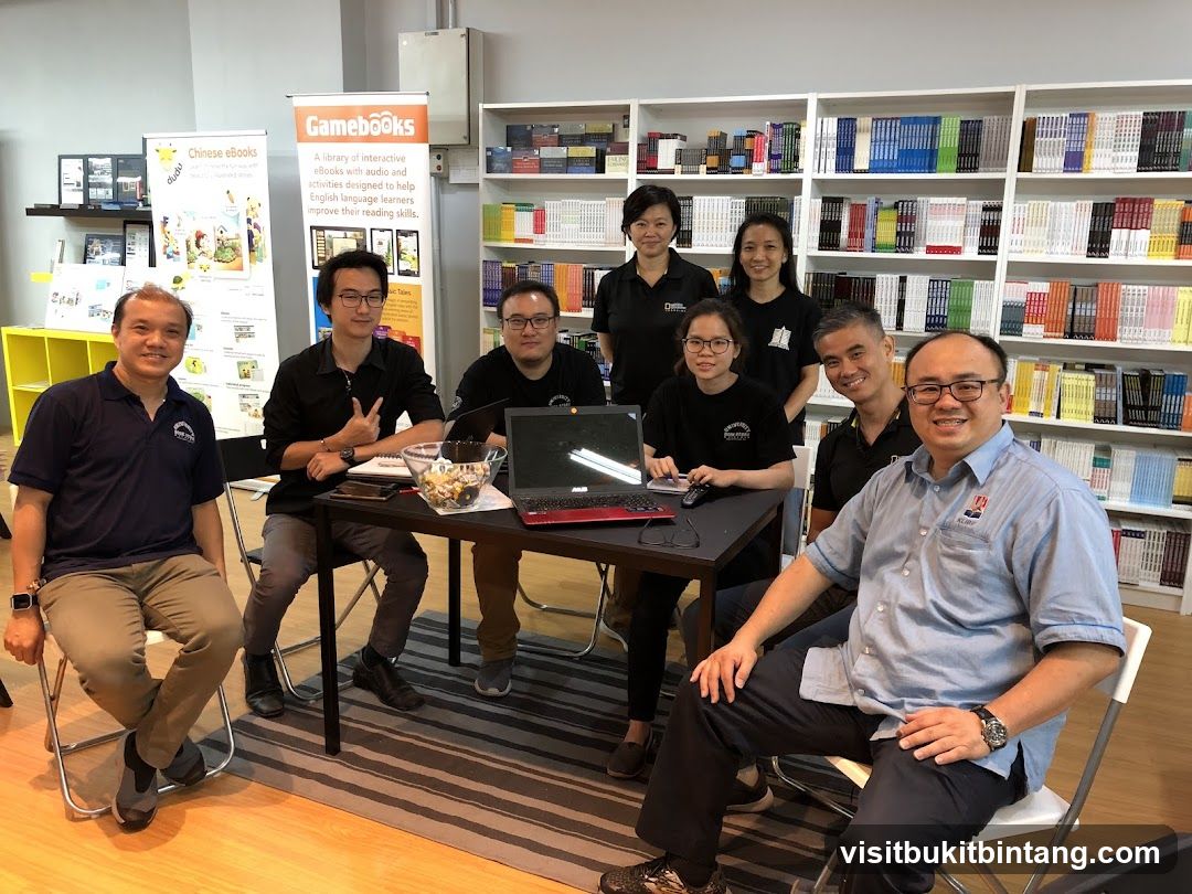 Group Posing in a Library