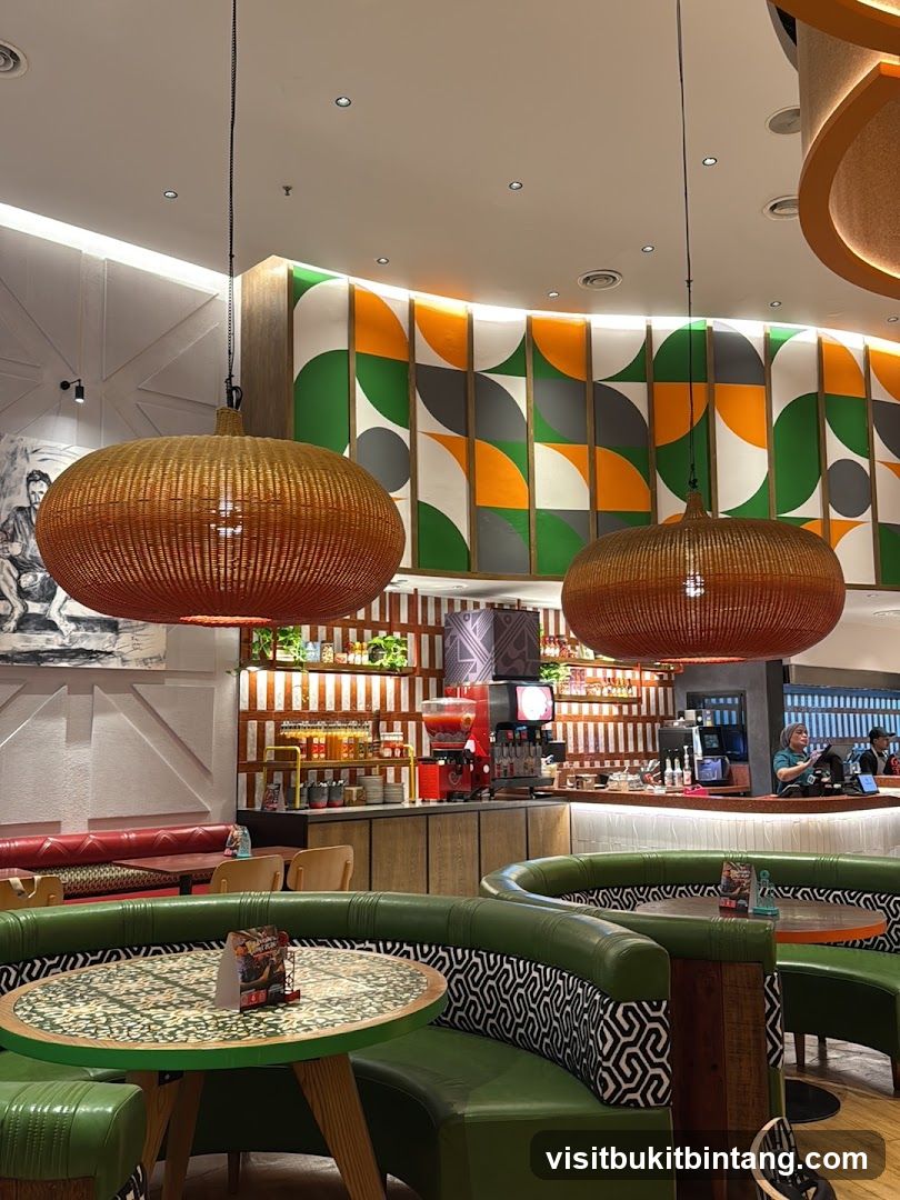 Restaurant Interior with Colorful Decor