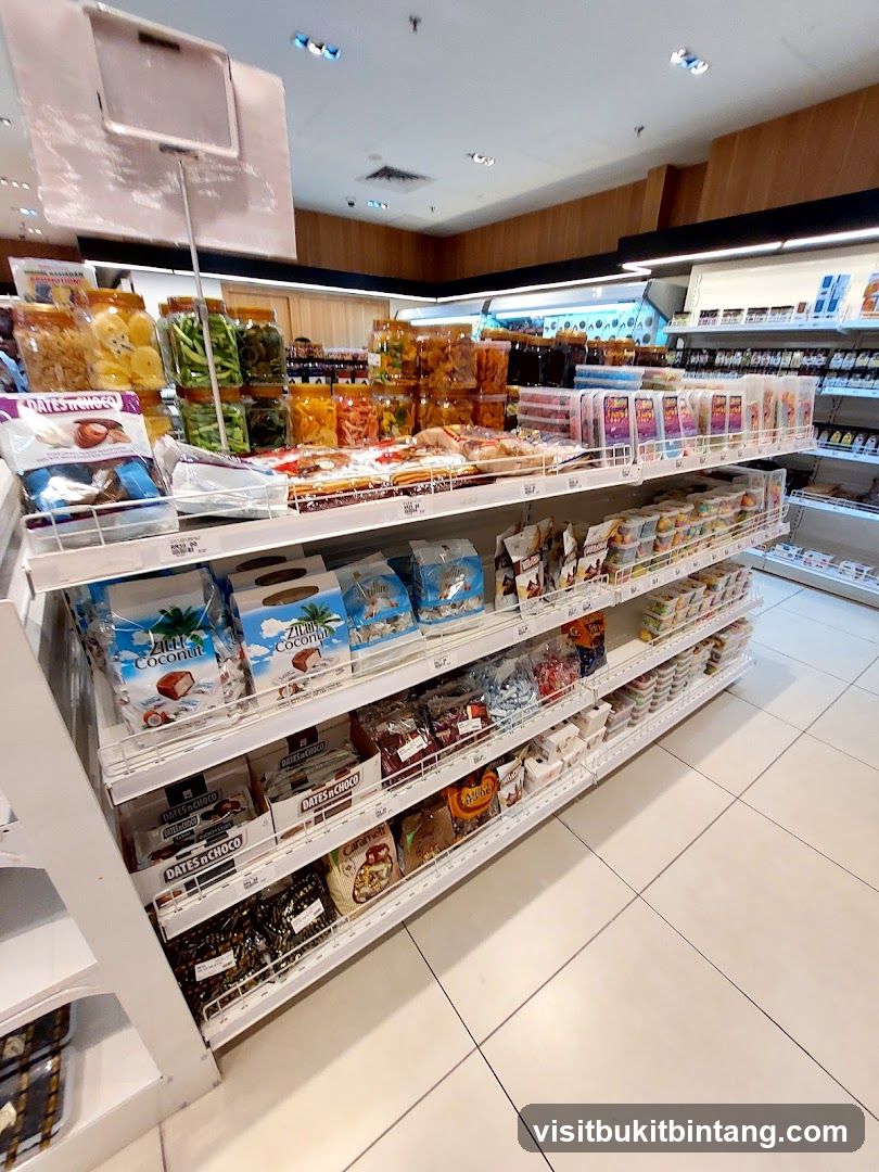 Confectionery aisle in a store