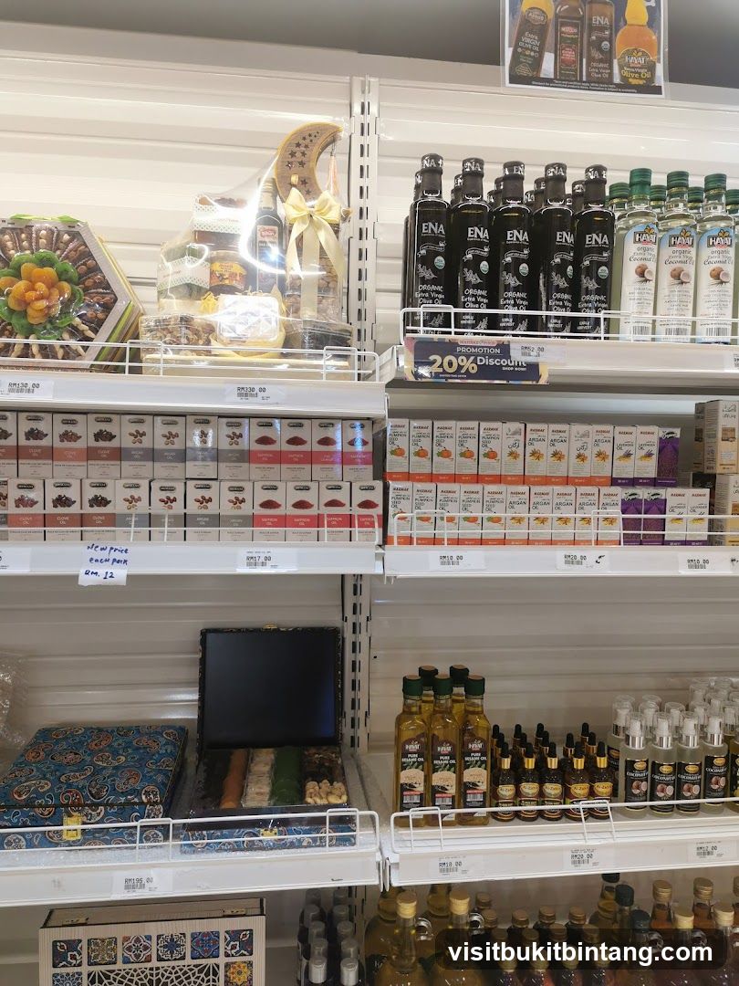 Assortment of Food Products and Oils