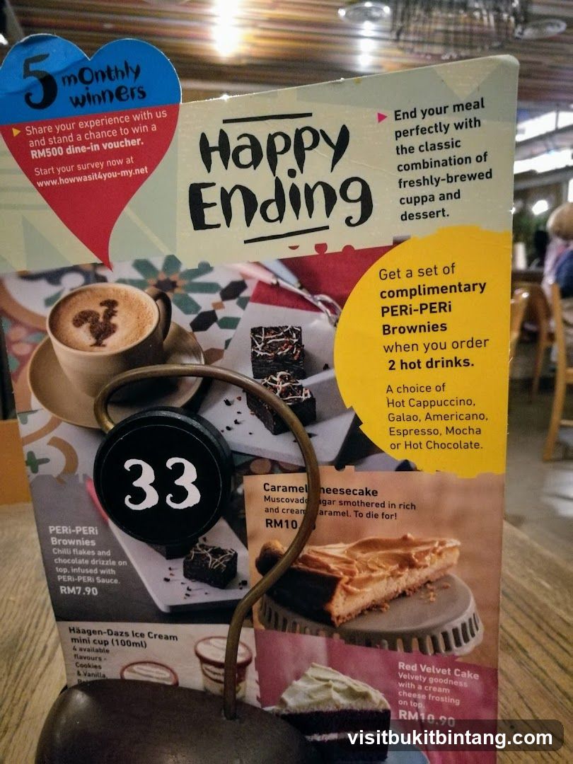 Happy Ending Menu