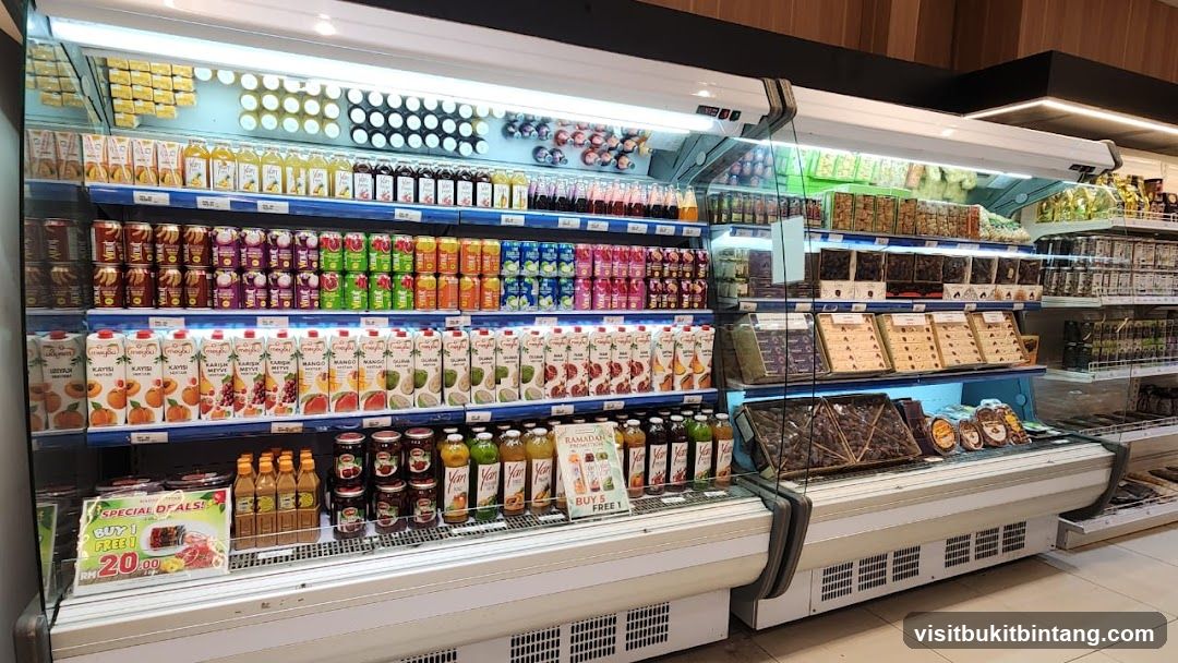Refrigerated Display of Drinks and Packaged Goods