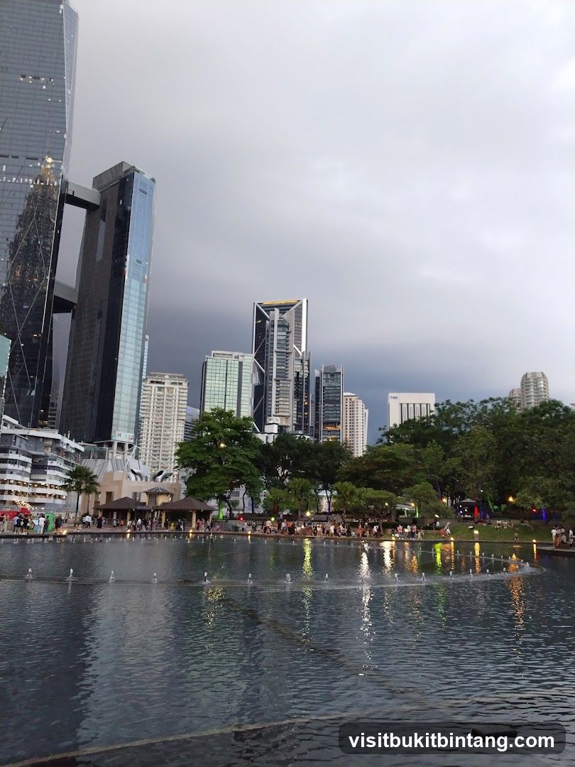 Cityscape with Fountain