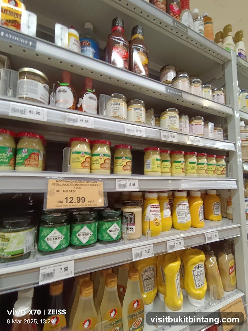Condiments on Shelves