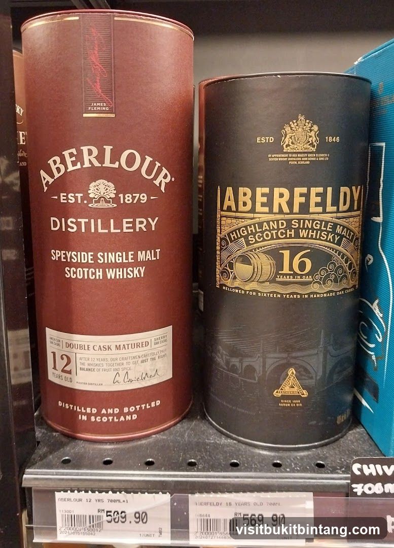 Whisky Bottles on Shelf