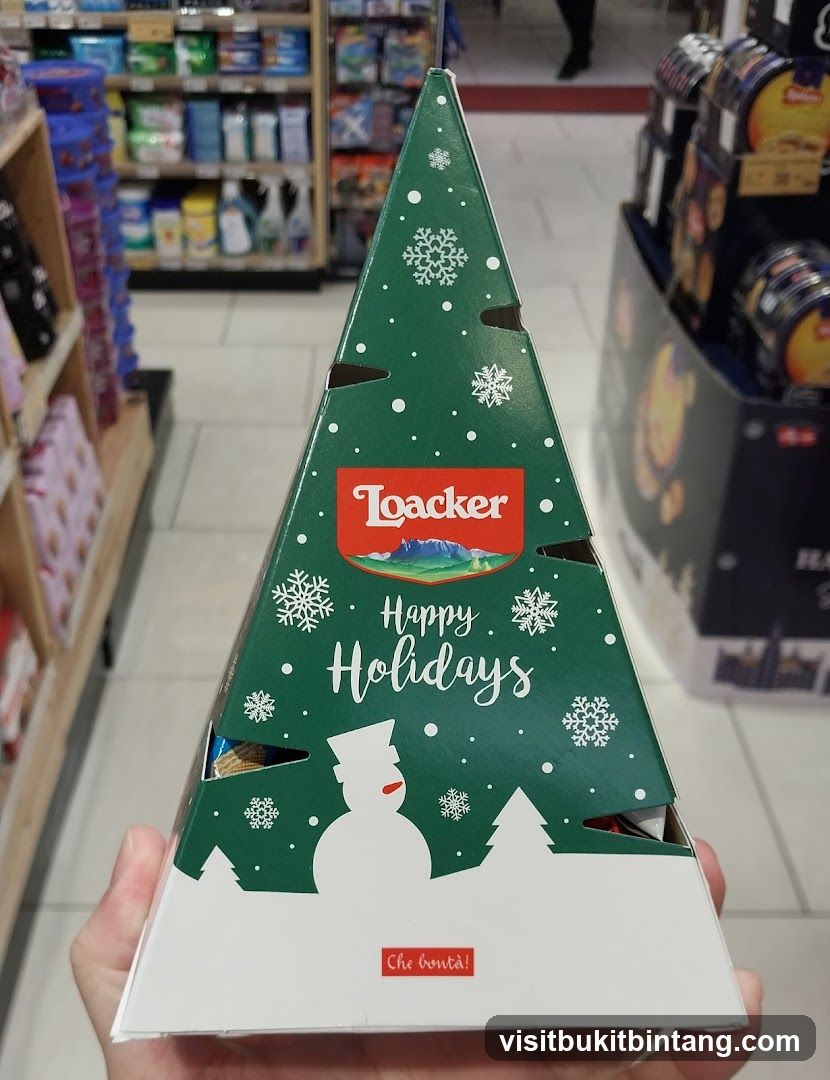 Loacker Happy Holidays Christmas Tree Box