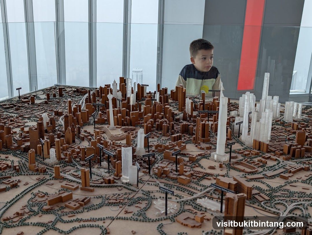 Cityscape Model with Boy