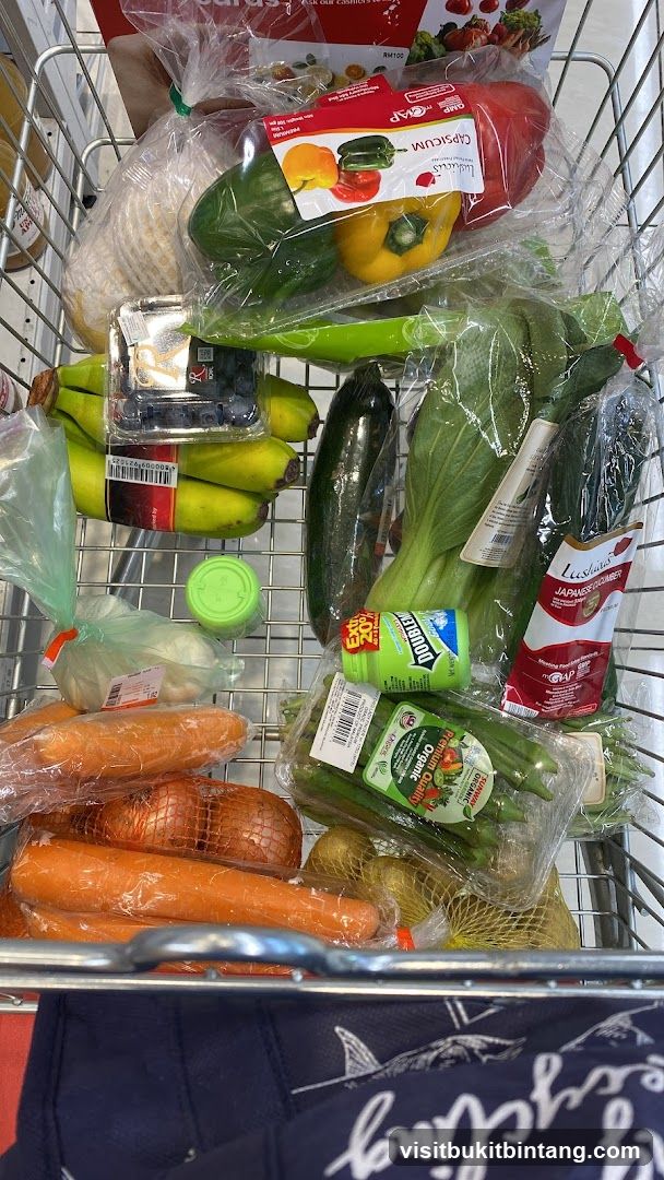 Grocery Cart Full of Produce