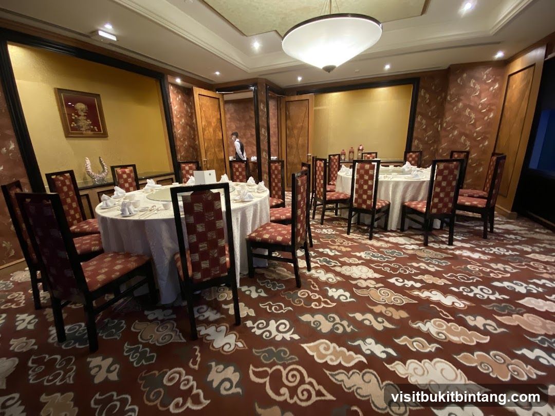 Elegant Dining Room with Round Tables