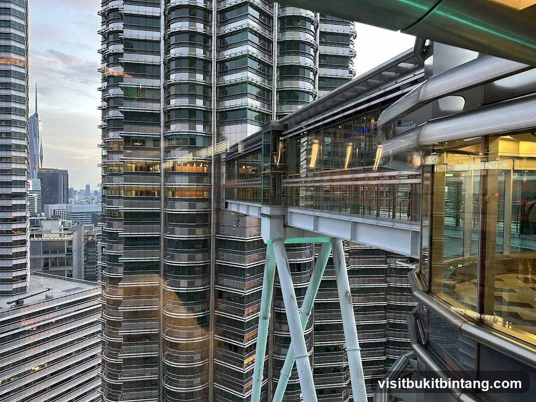 Skybridge Between Twin Towers