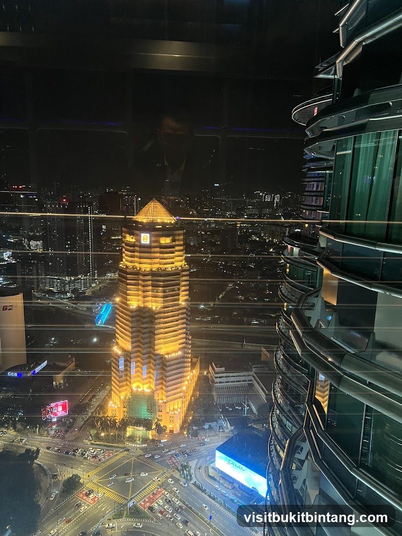 Nighttime Cityscape View