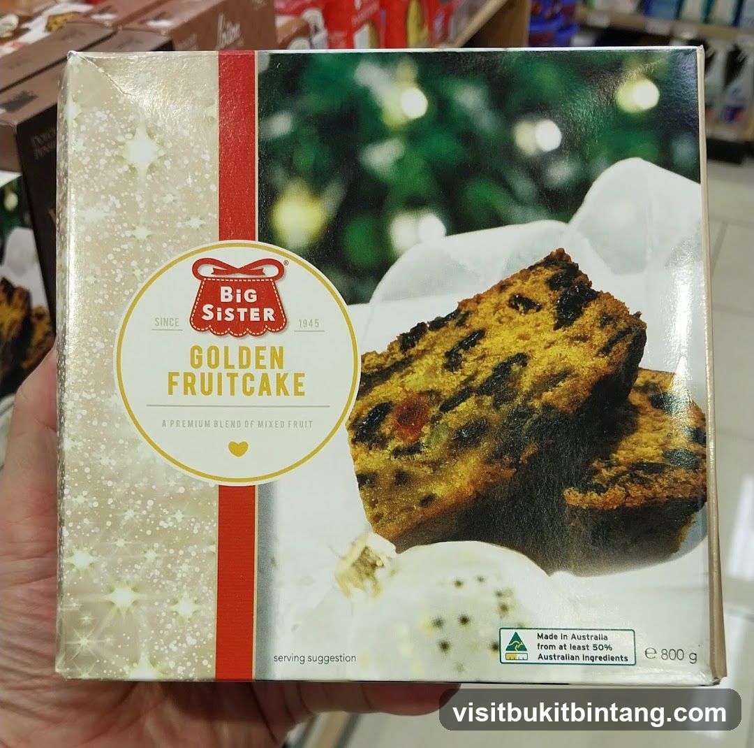 Big Sister Golden Fruitcake Box