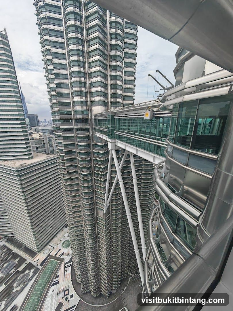 Skybridge between skyscrapers