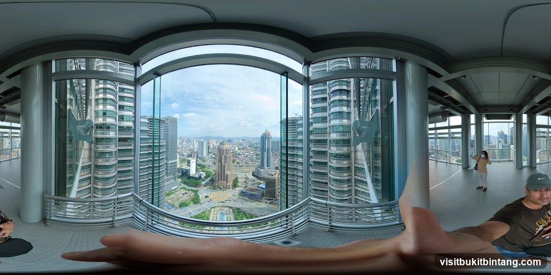 Panoramic view from a high-rise building