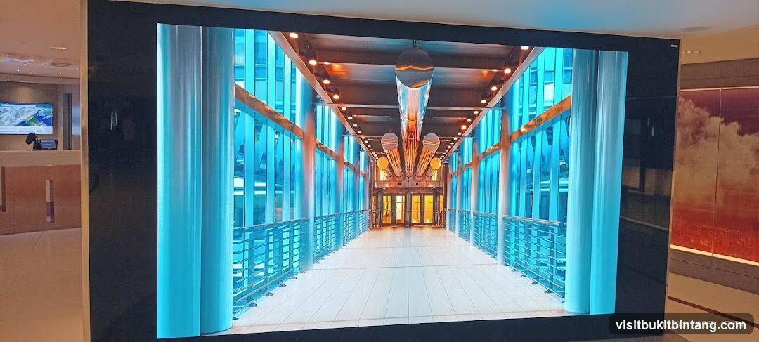 Modern Interior with Digital Display
