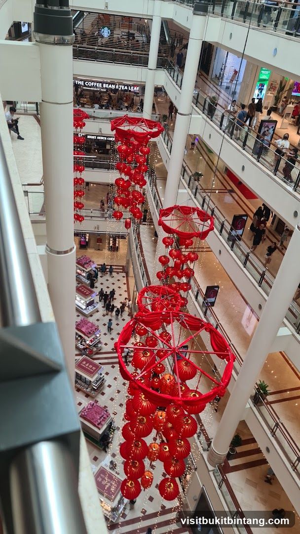 Mall Interior with Lantern Decorations