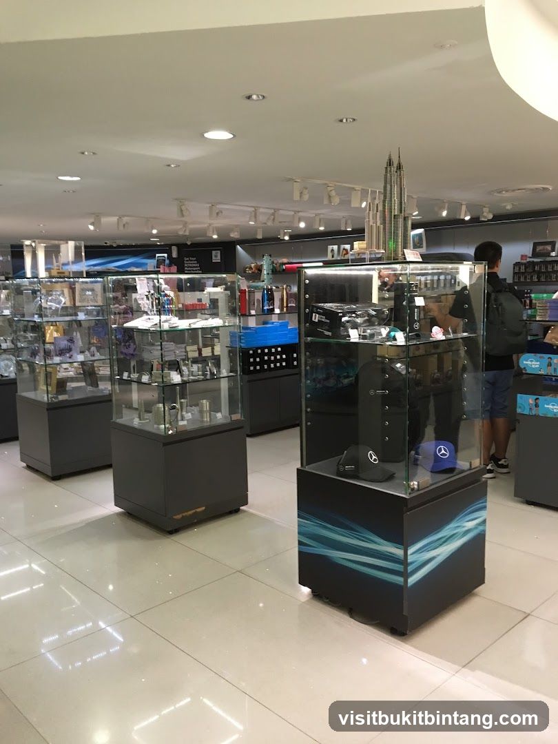 Store Interior with Display Cases