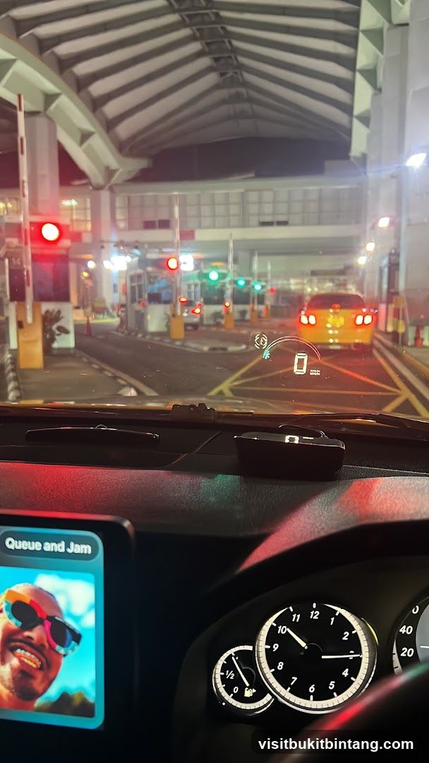 Car Dashboard and Toll Booths