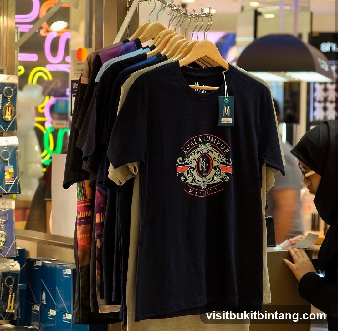 T-shirts on display