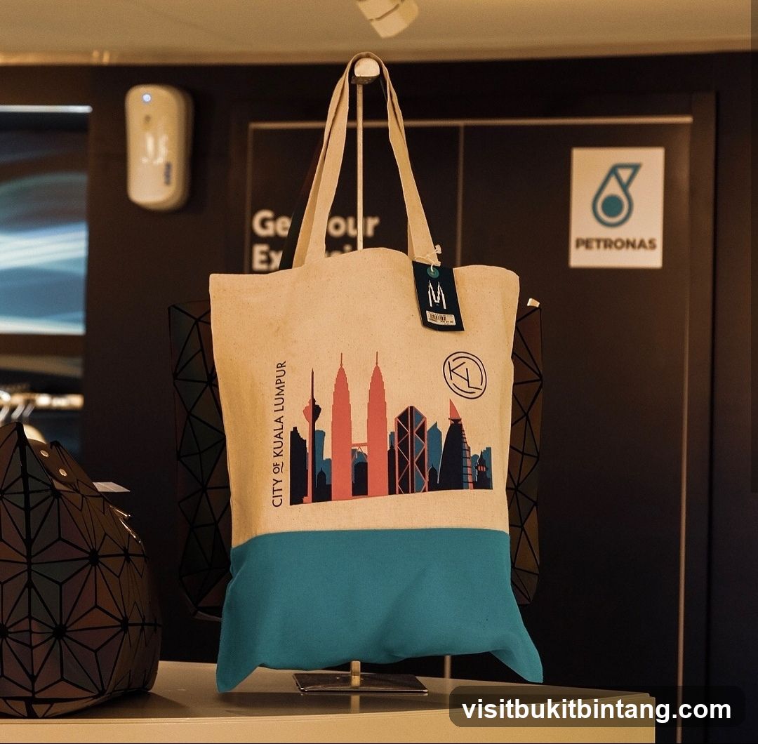 Tote Bag with Kuala Lumpur Skyline