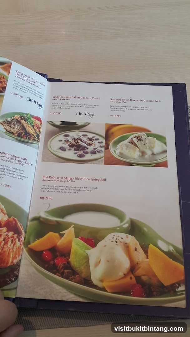 Desserts Menu