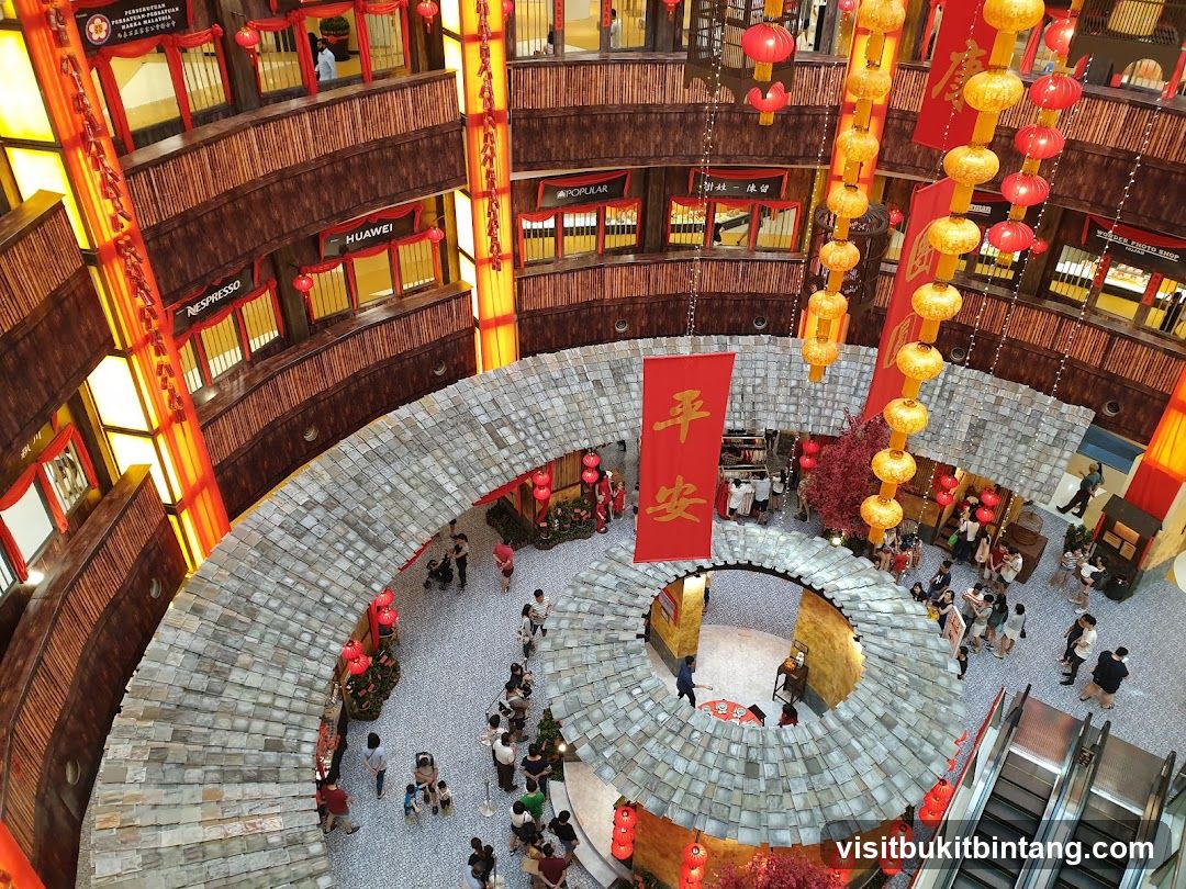 Mall Interior with Chinese New Year Decorations