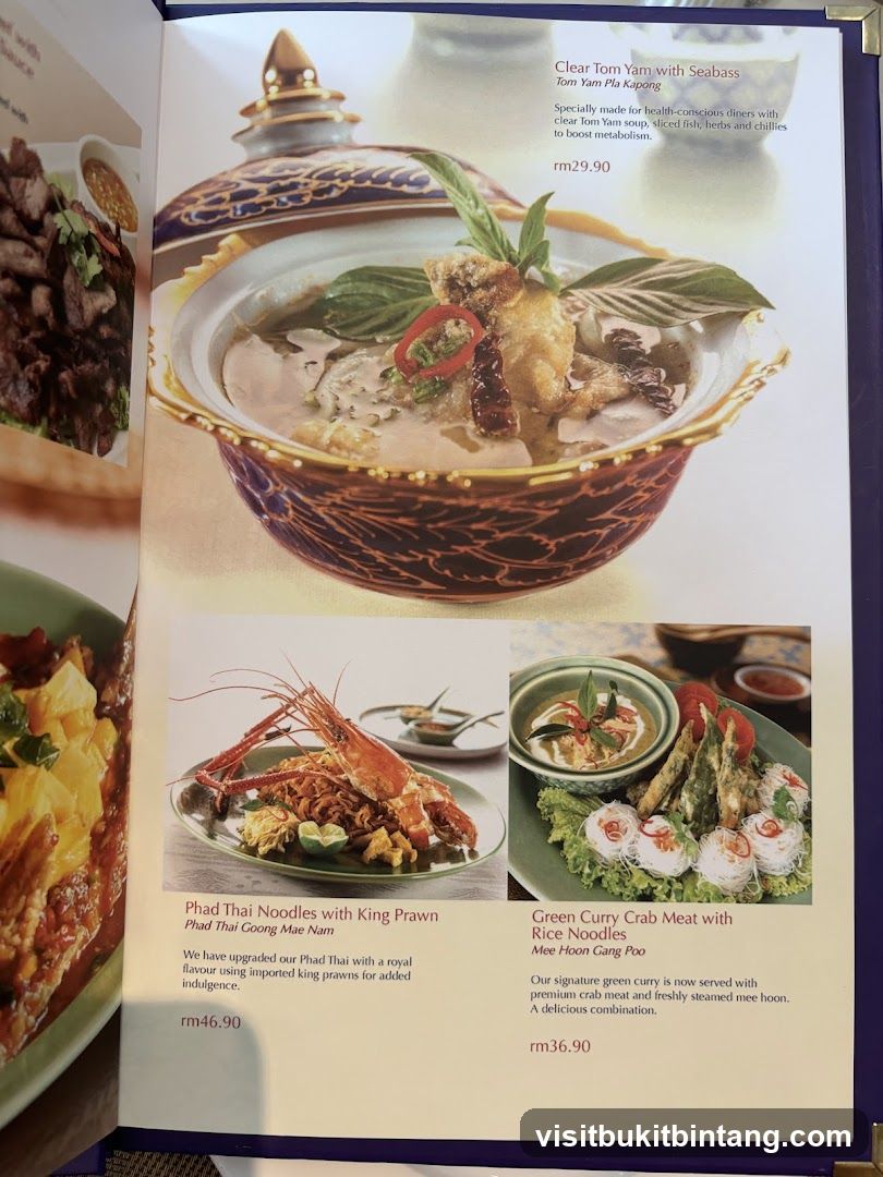 Thai Menu