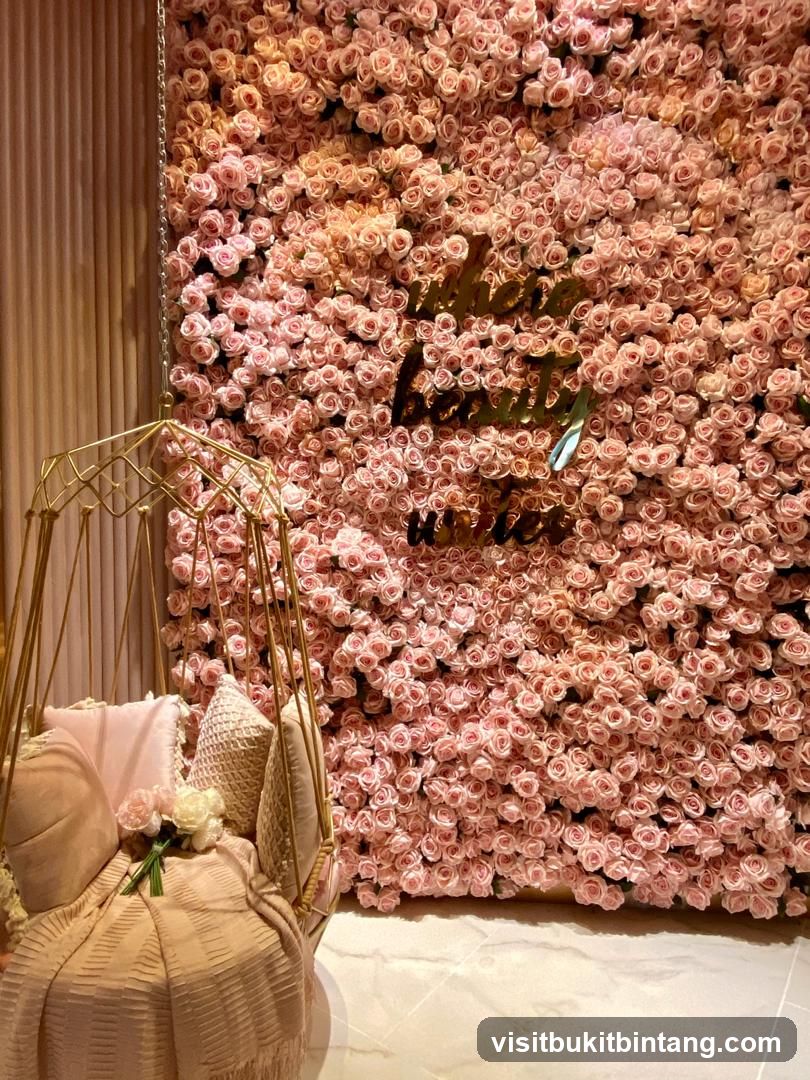 Flower Wall with Swing