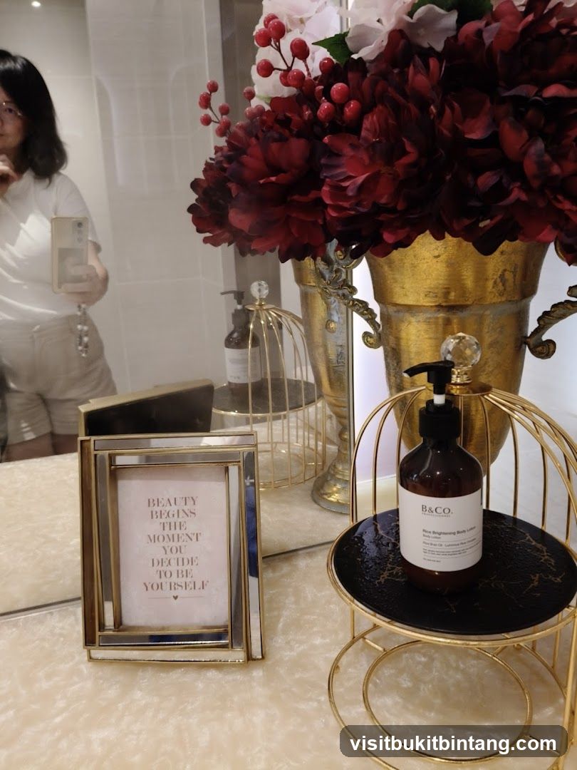 Decorative Display with Lotion Bottle