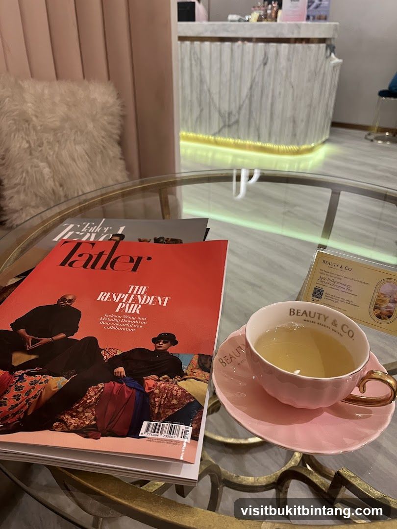 Waiting Area with Tea and Magazines