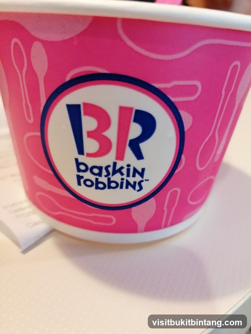 Baskin Robbins Ice Cream Cup