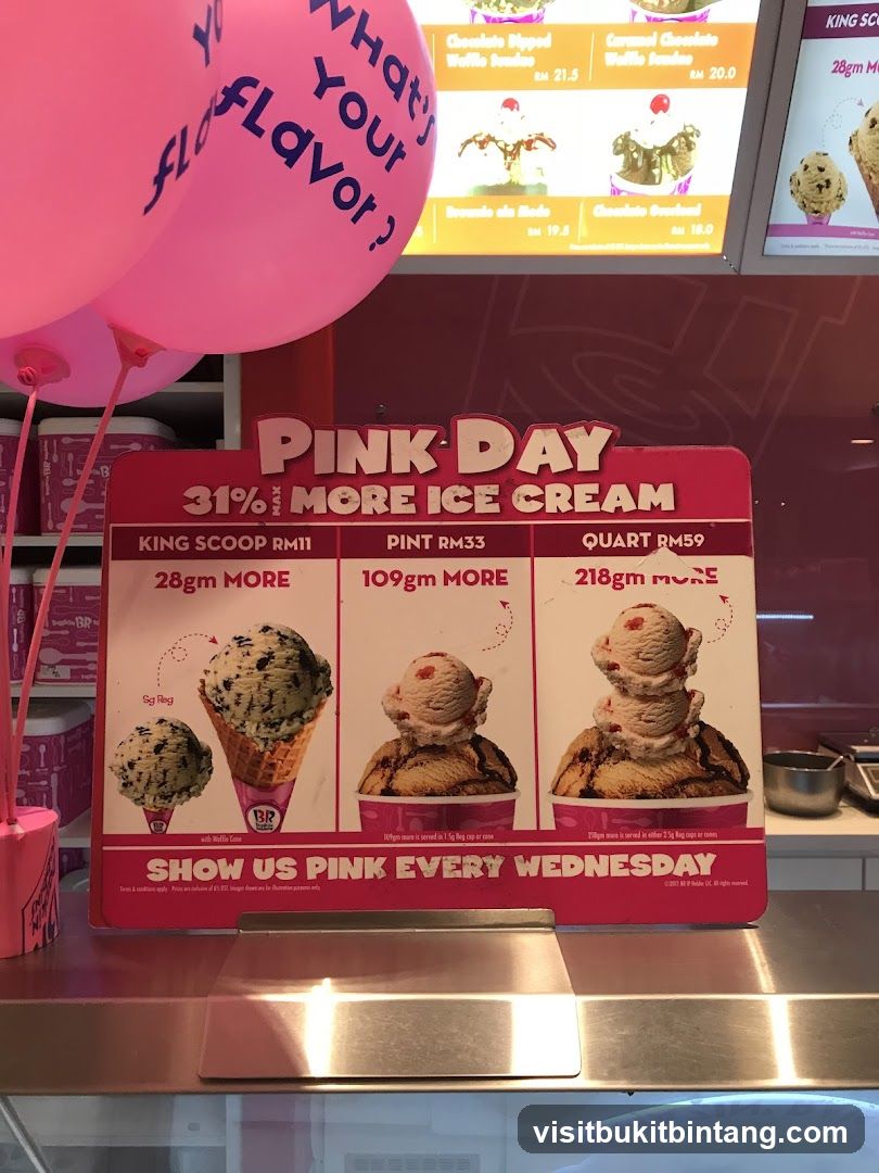Pink Day Ice Cream Promotion