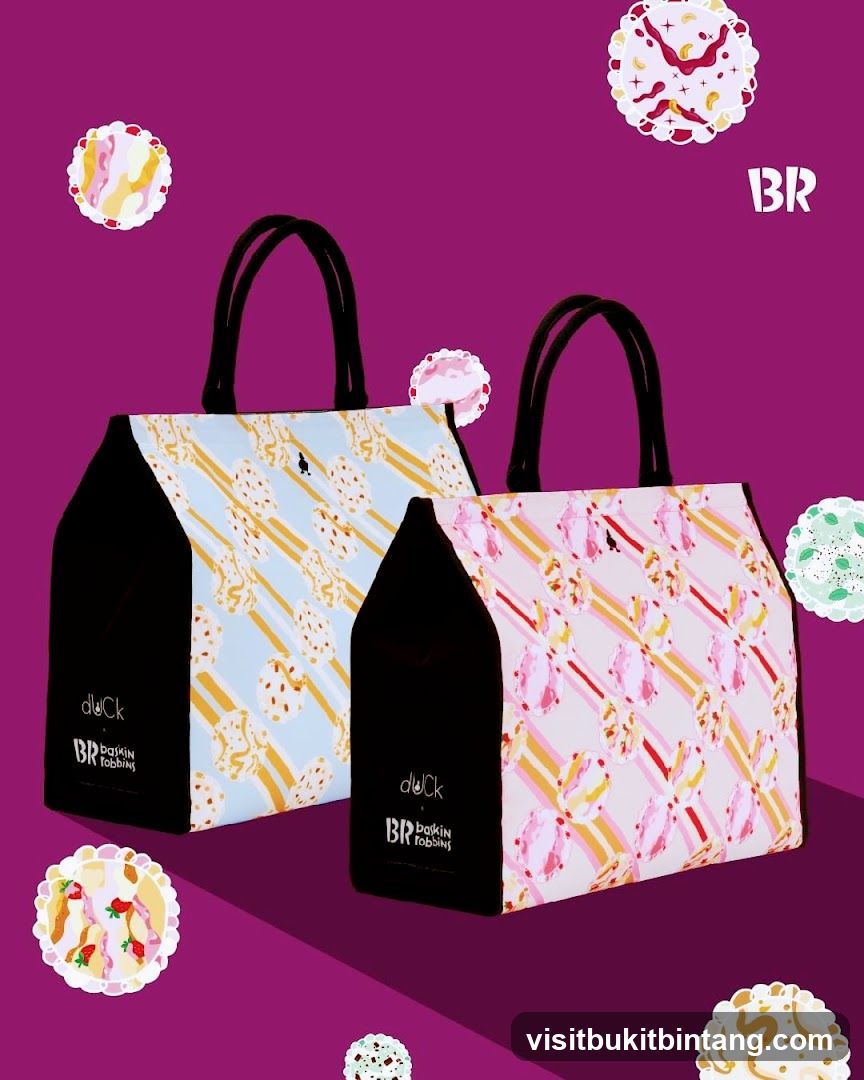 Baskin Robbins x Duck Tote Bags