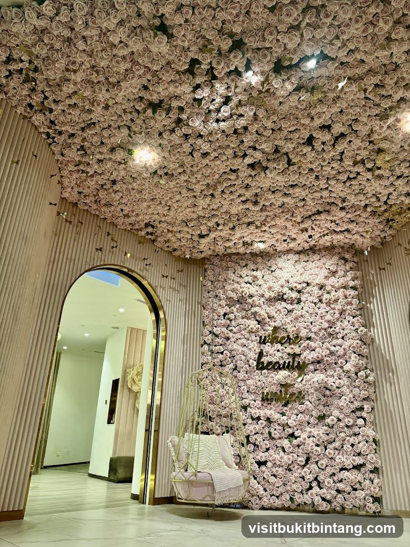 Floral Interior with Swing