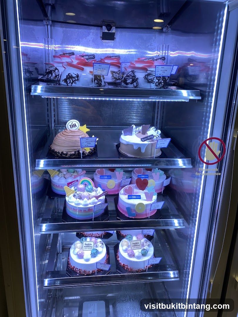 Ice Cream Cakes in Refrigerator