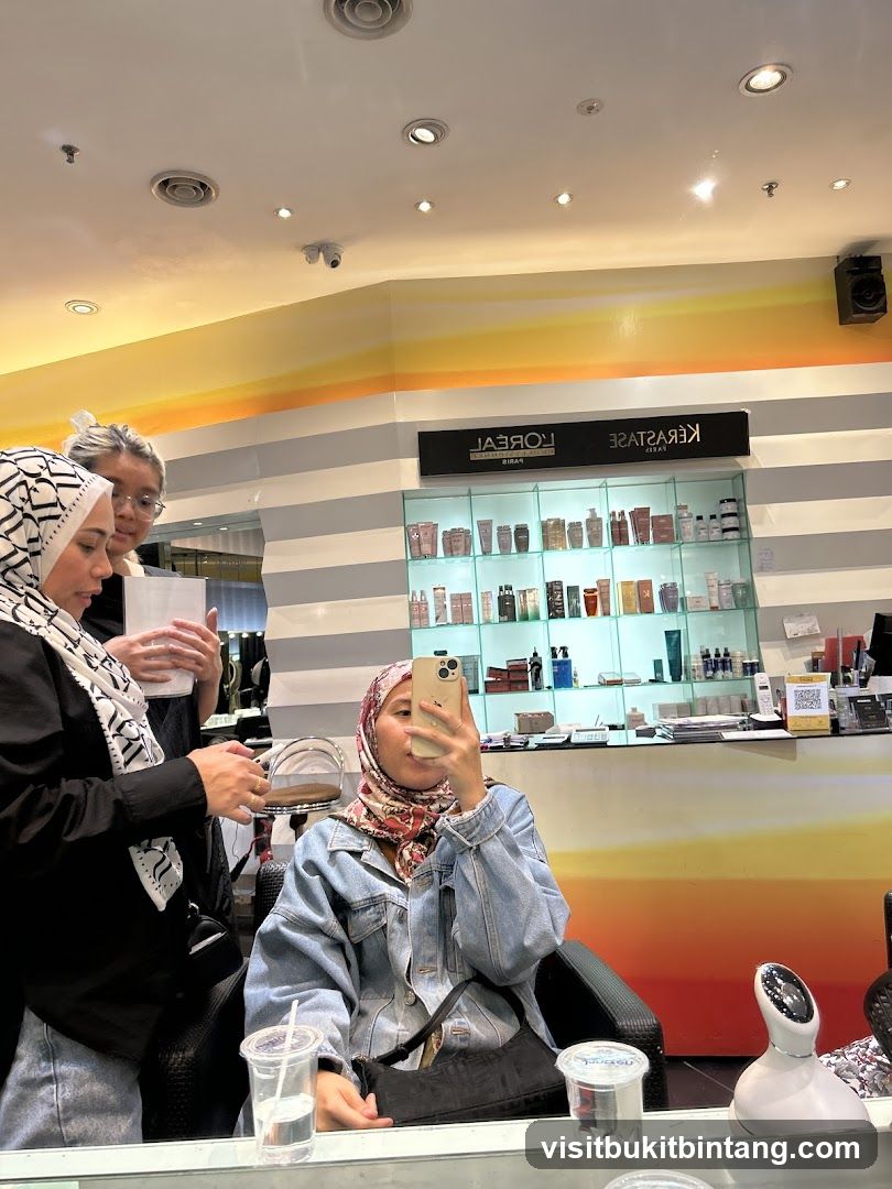 Salon Interior with Customers