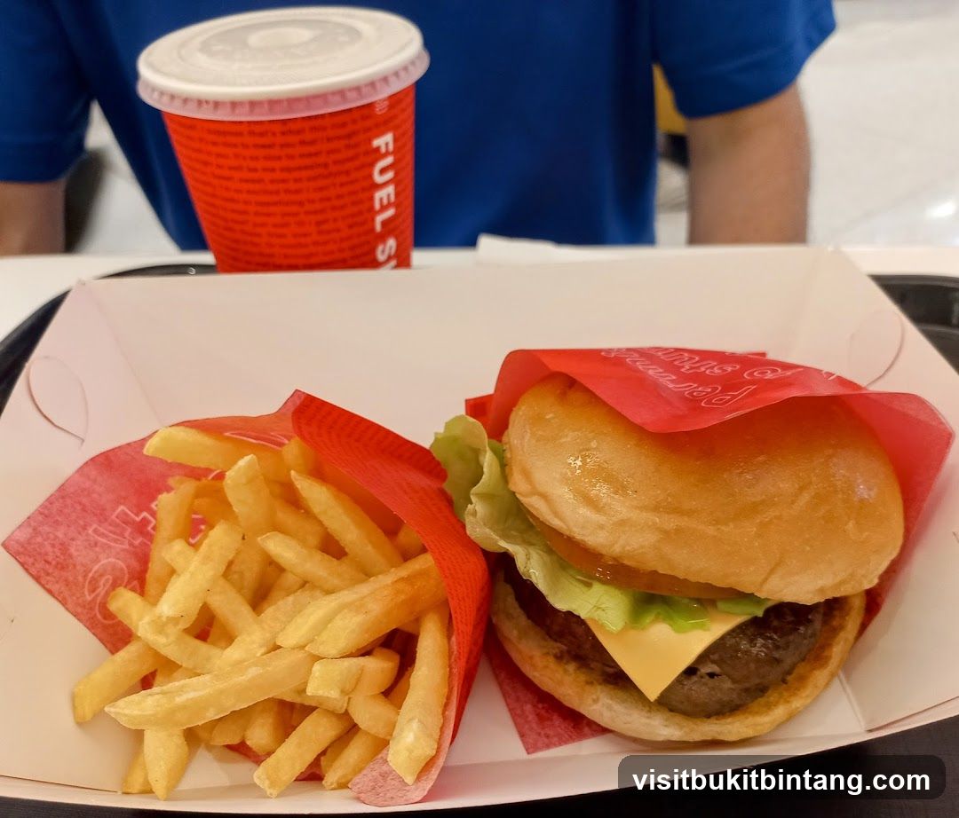 Burger and Fries Meal