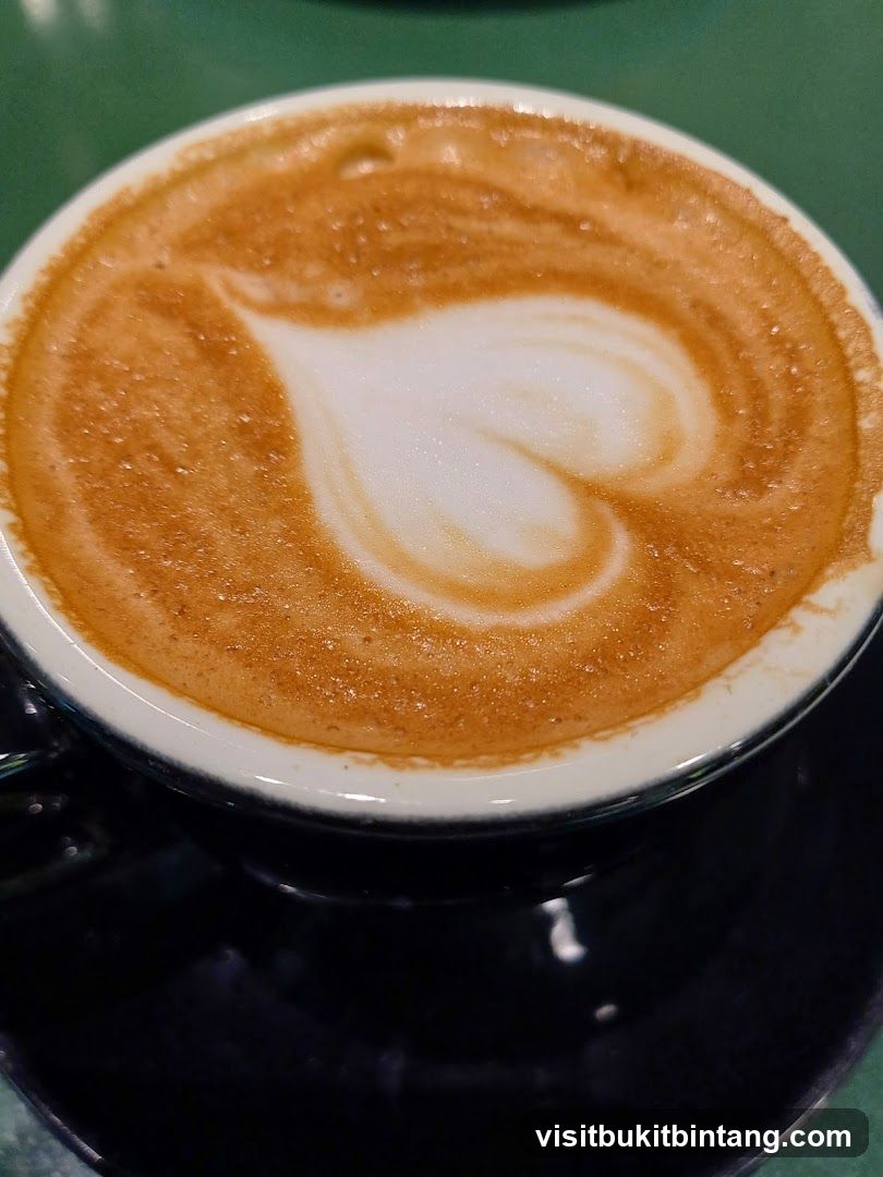 Latte with Heart Art