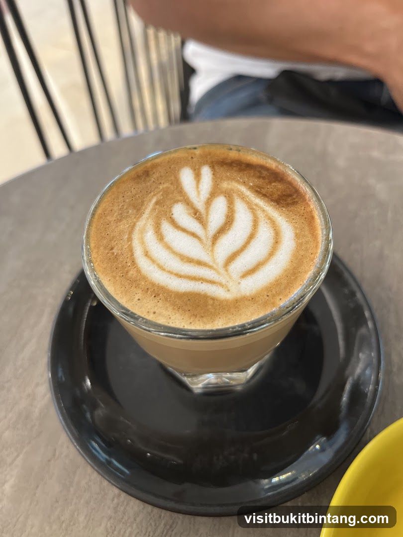 Latte with latte art