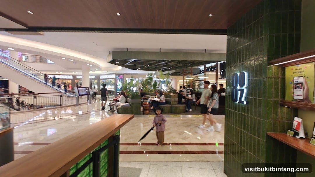 Mall Interior with Cafe